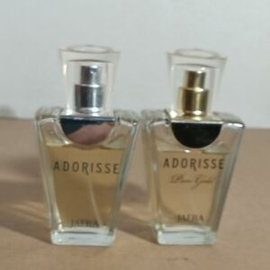 ADORISSE & ADORISSE Pure Gold Perfume Lot of 2 INCRA Spray Bottles 70%